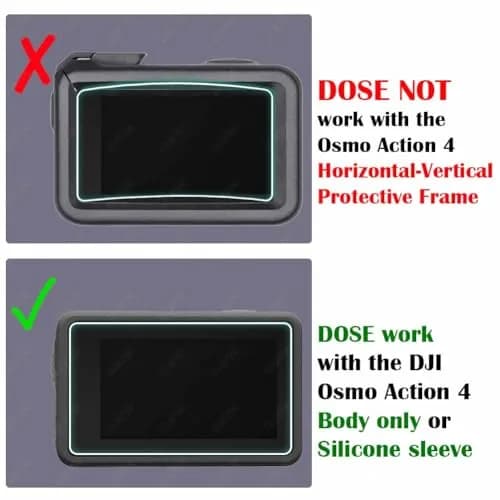 ULBTER Screen Protector for DJI OSMO Action 4 Camera + Lens Cap | 9H Tempered Glass, Bubble-Free, HD Clarity thumbnail 4