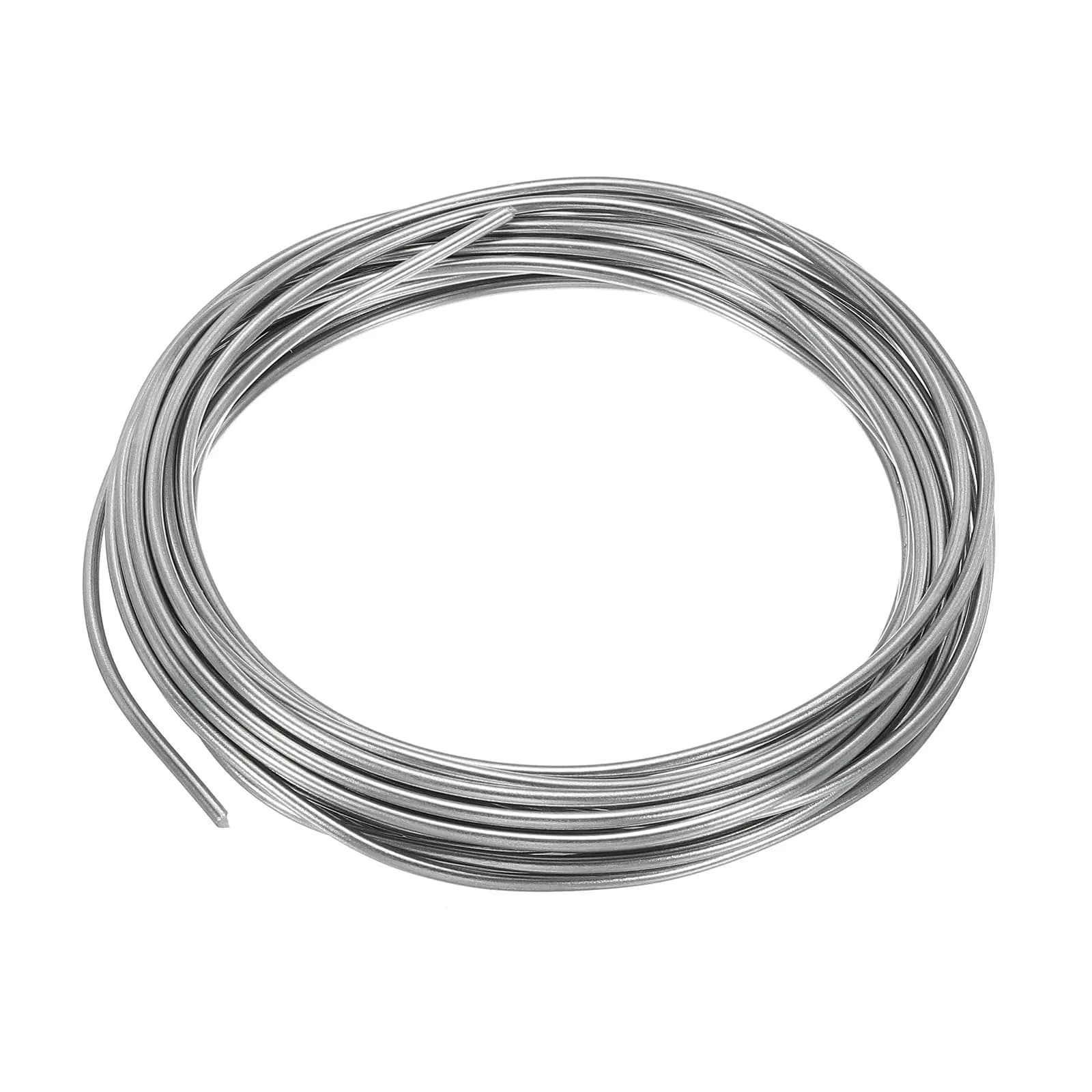 PATIKIL 99.99% High Purity Zinc Wire 2mm (16.4ft/5m) | Soft, Bendable Craft Wire for Shaping & DIY - main product image