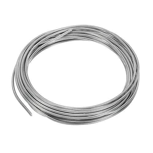 PATIKIL 99.99% High Purity Zinc Wire 2mm (16.4ft/5m) | Soft, Bendable Craft Wire for Shaping & DIY thumbnail 1