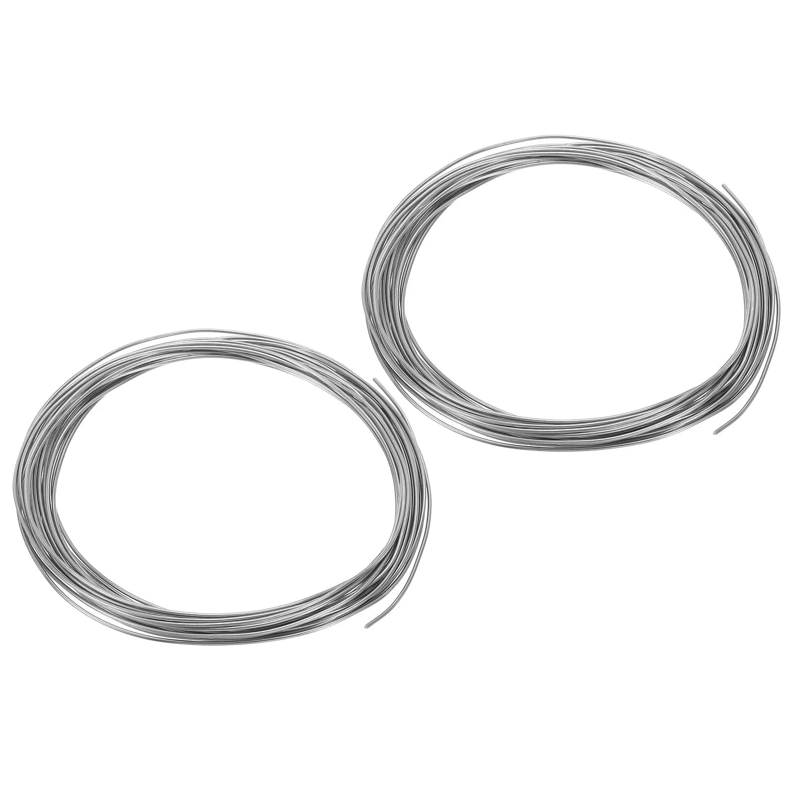 PATIKIL 99.995% Pure Zinc Wire 20 Gauge 1mm Diameter, 10m (32.8ft) Total Length | Corrosion-Resistant Craft Wire for Shaping & Embellishment