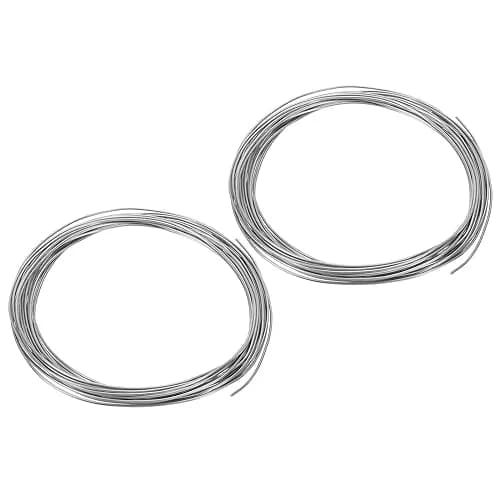 PATIKIL 99.995% Pure Zinc Wire 20 Gauge 1mm Diameter, 10m (32.8ft) Total Length | Corrosion-Resistant Craft Wire for Shaping & Embellishment thumbnail 1