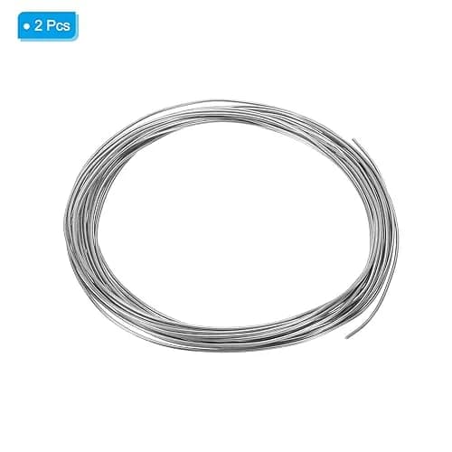 PATIKIL 99.995% Pure Zinc Wire 20 Gauge 1mm Diameter, 10m (32.8ft) Total Length | Corrosion-Resistant Craft Wire for Shaping & Embellishment thumbnail 3
