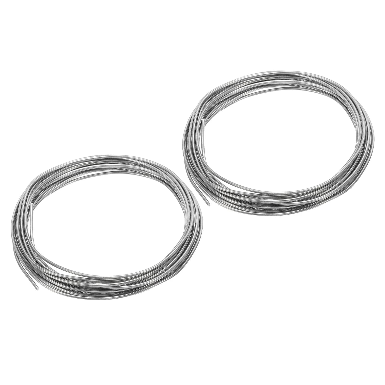 PATIKIL 99.99% High Purity Zinc Wire - 2 Rolls, 17 Gauge, 1.5mm Silver Tone | Flexible & Corrosion-Resistant Craft Wire