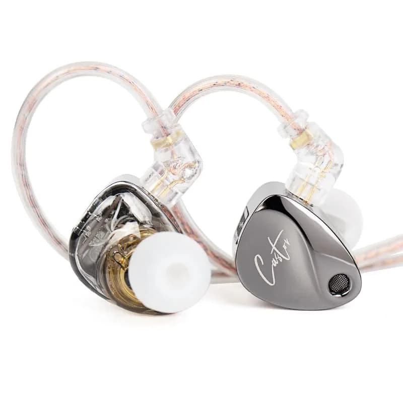 EZ EAR KZ Castor Wired In-Ear Monitor Headphones 2DD Tuning Adjustable Bass thumbnail 2