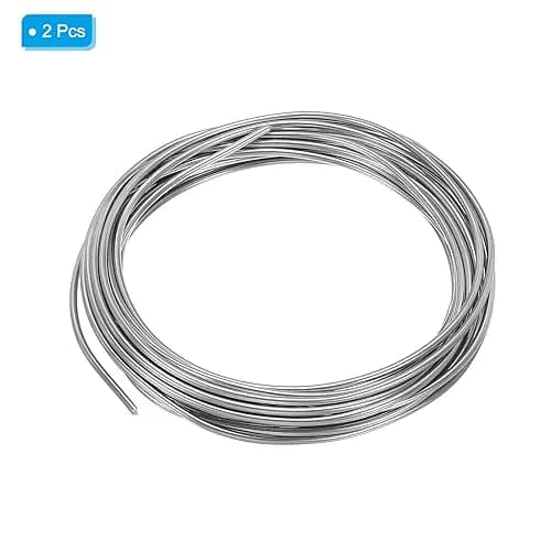 PATIKIL 99.99% High Purity Zinc Wire - 2 Roll 14 Gauge Soft Beading Wire 2mm (5m/16.4ft) | For Crafting & Scientific Use thumbnail 3