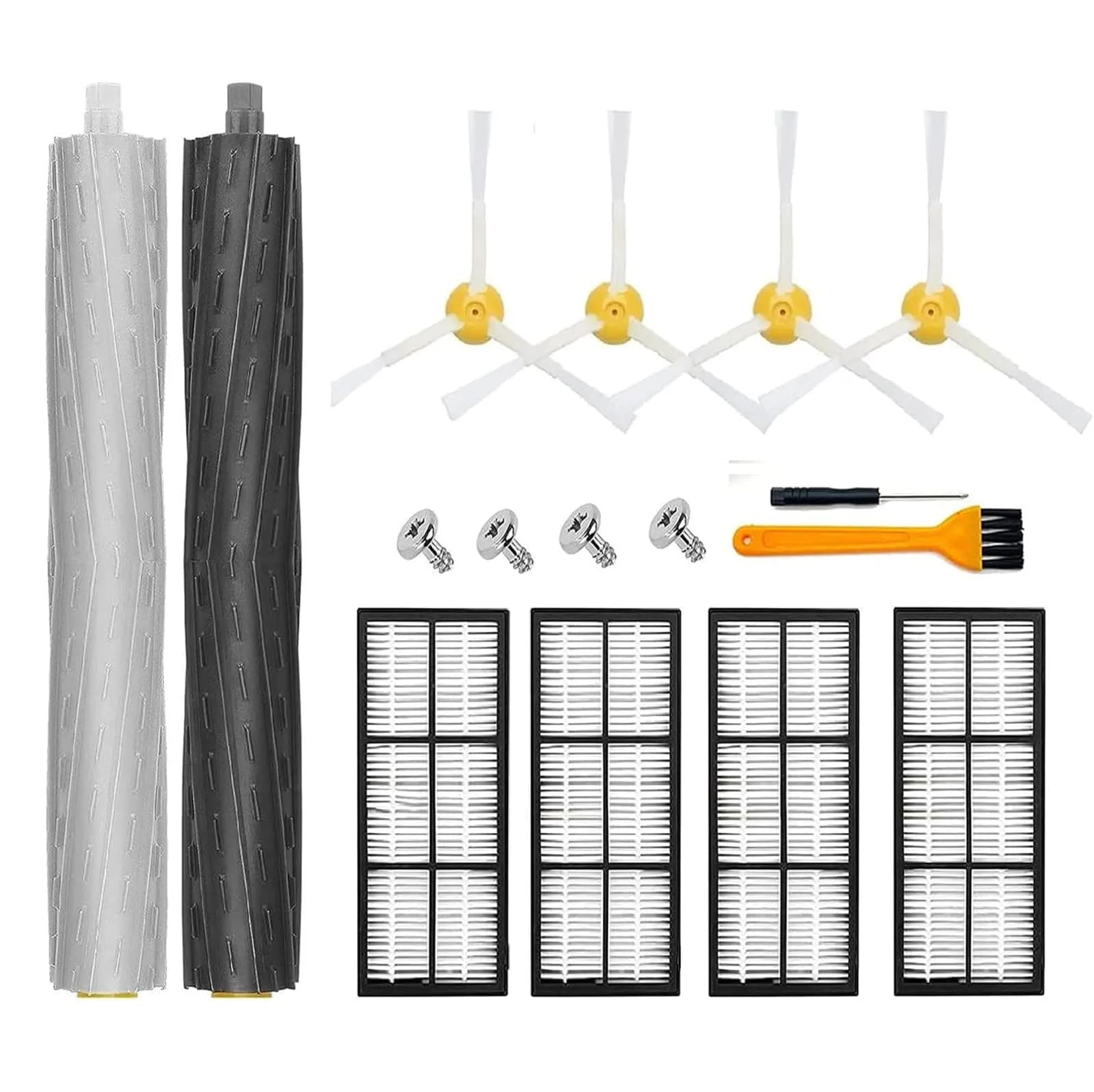 Detetap Side Brush Replacement for iRobot Roomba 900 Series | Easy to Install & Durable Nylon (6-Pack) — Kits