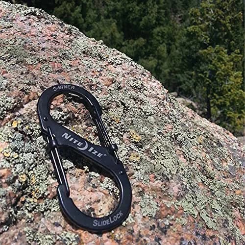 Nite Ize S-Biner Slide Lock Carabiner, Black, #4-75lb (Pack of 2) | Secure Dual Gate Locking thumbnail 4