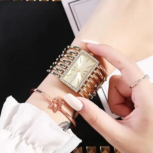Dacdyi Women's Quartz Watch 0.28in Dial | Elegant Gold Tone Accessory thumbnail 8
