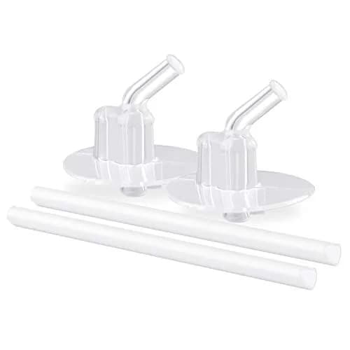 Thermos Replacement Straws for 12 Ounce Funtainer Bottle, Clear, 2 Count (Pack of 2) | Authentic USA Import thumbnail 2