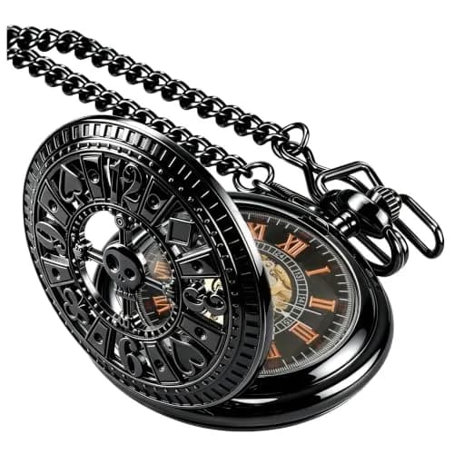 Alwesam Pocket Watch Men's Hand Wind Mechanical Roman Numerals 48mm Alloy Case thumbnail 1