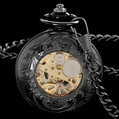 Alwesam Pocket Watch Men's Hand Wind Mechanical Roman Numerals 48mm Alloy Case thumbnail 5