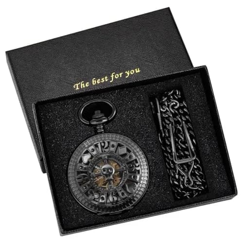 Alwesam Pocket Watch Men's Hand Wind Mechanical Roman Numerals 48mm Alloy Case thumbnail 7