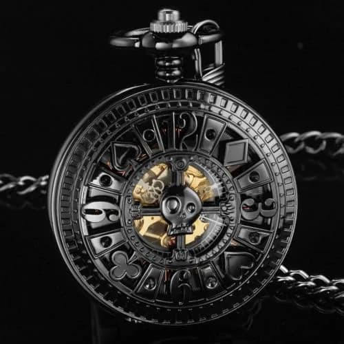 Alwesam Pocket Watch Men's Hand Wind Mechanical Roman Numerals 48mm Alloy Case thumbnail 2