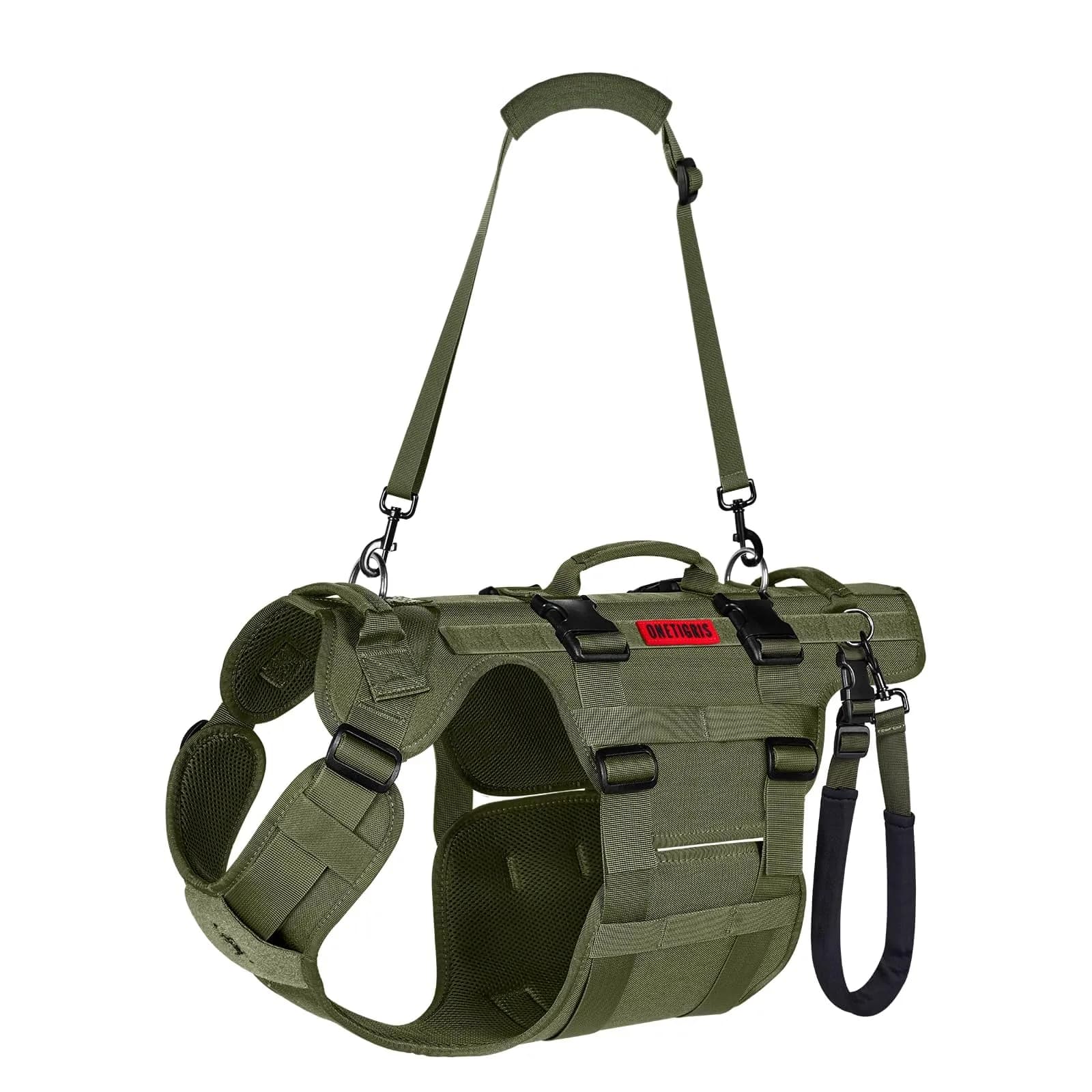 ONETIGRIS Dog Lift Harness for Large Dogs | Full Body Hip Support & Handles (Small) — Green
