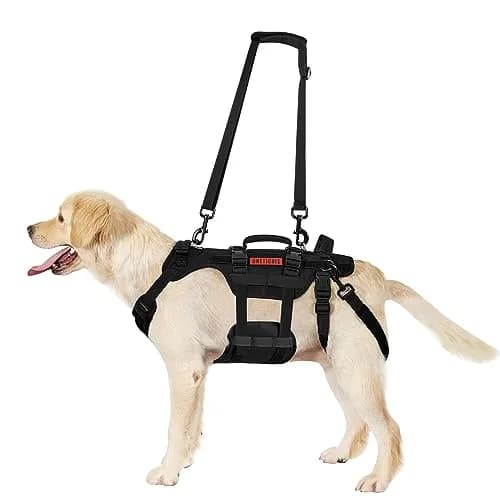 ONETIGRIS Dog Lift Harness for Small Dogs | Full Body Support with Handles, Mobility Aid, Hip Brace (Black, Small) thumbnail 6