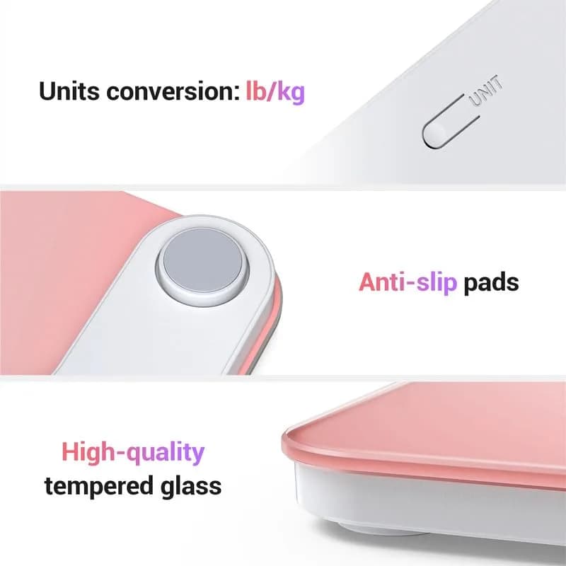 Ovutek Pink Digital Body Weight Scale 181 kg (400 lb) | FDA Approved, Accurate to 0.1 lb - view 6