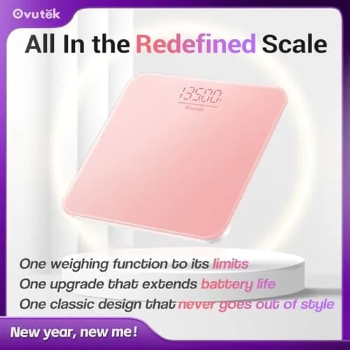 Ovutek Pink Digital Body Weight Scale 181 kg (400 lb) | FDA Approved, Accurate to 0.1 lb thumbnail 7