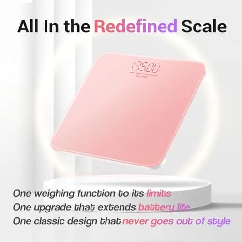Ovutek Pink Digital Body Weight Scale 181 kg (400 lb) | FDA Approved, Accurate to 0.1 lb thumbnail 2