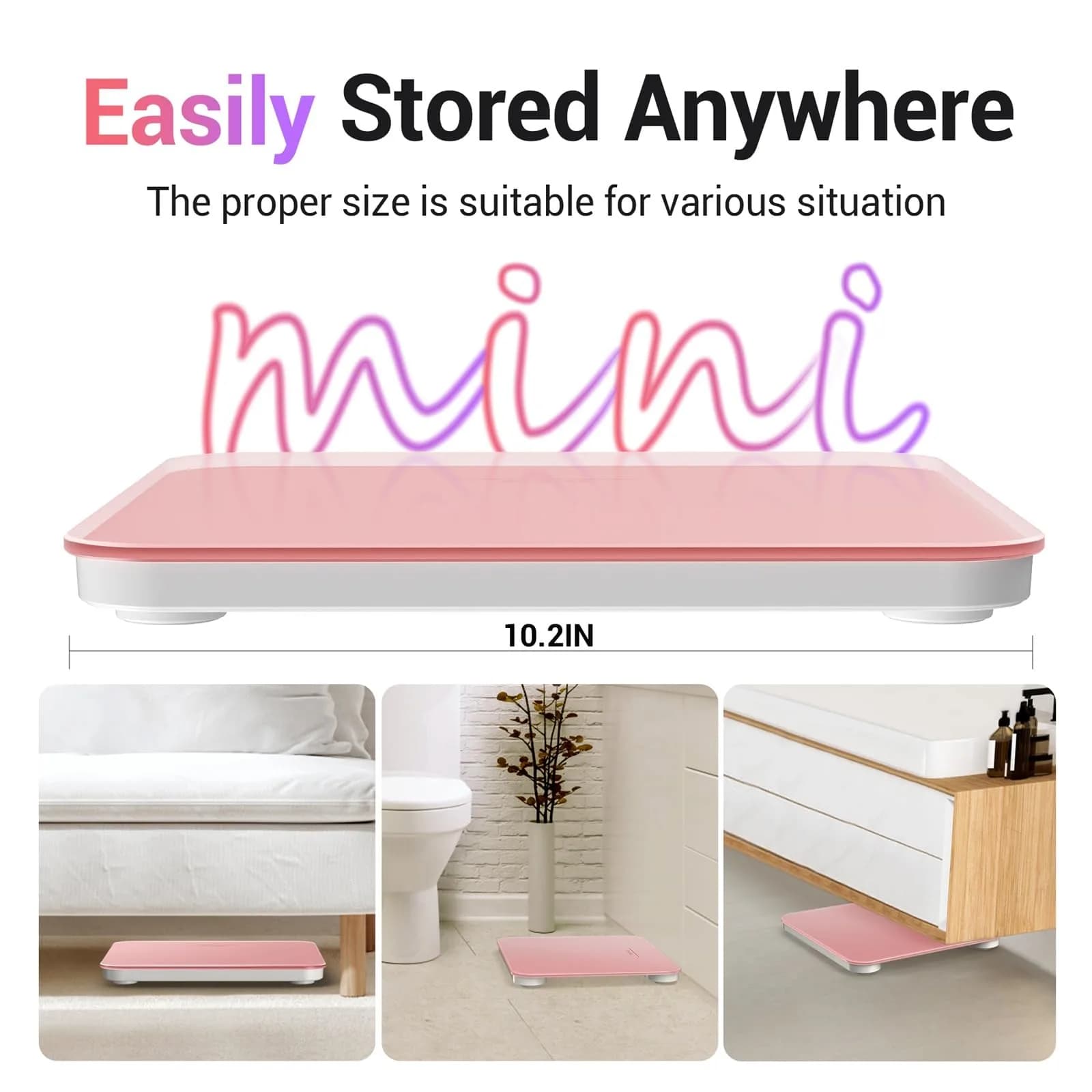 Ovutek Pink Digital Body Weight Scale 181 kg (400 lb) | FDA Approved, Accurate to 0.1 lb - view 3