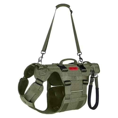ONETIGRIS Dog Lift Harness for Large Dogs | Full Body Support with Handles, Hip Brace, Mobility Aid (Green, Large) thumbnail 1