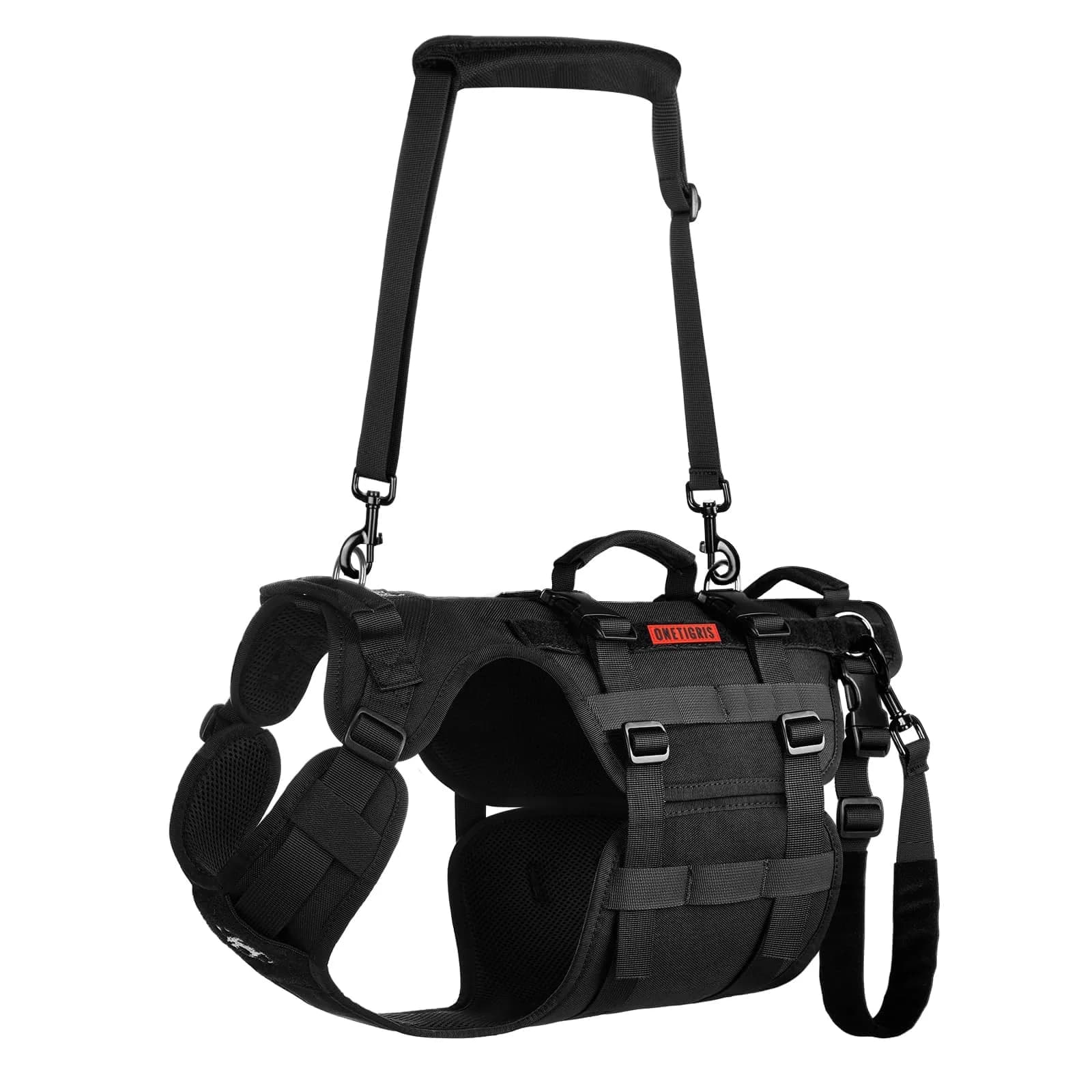 ONETIGRIS Dog Lift Harness for Large Dogs | Full Body Hip Support & Handles (Small) — Black / L