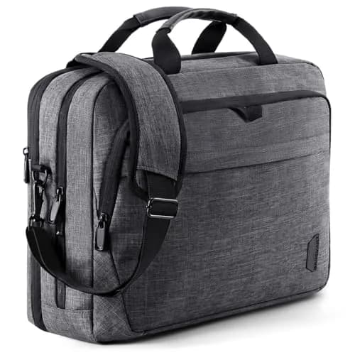 BAGSMART 17.3 Inch Expandable Laptop Briefcase | Water-Resistant Business Travel Bag thumbnail 1