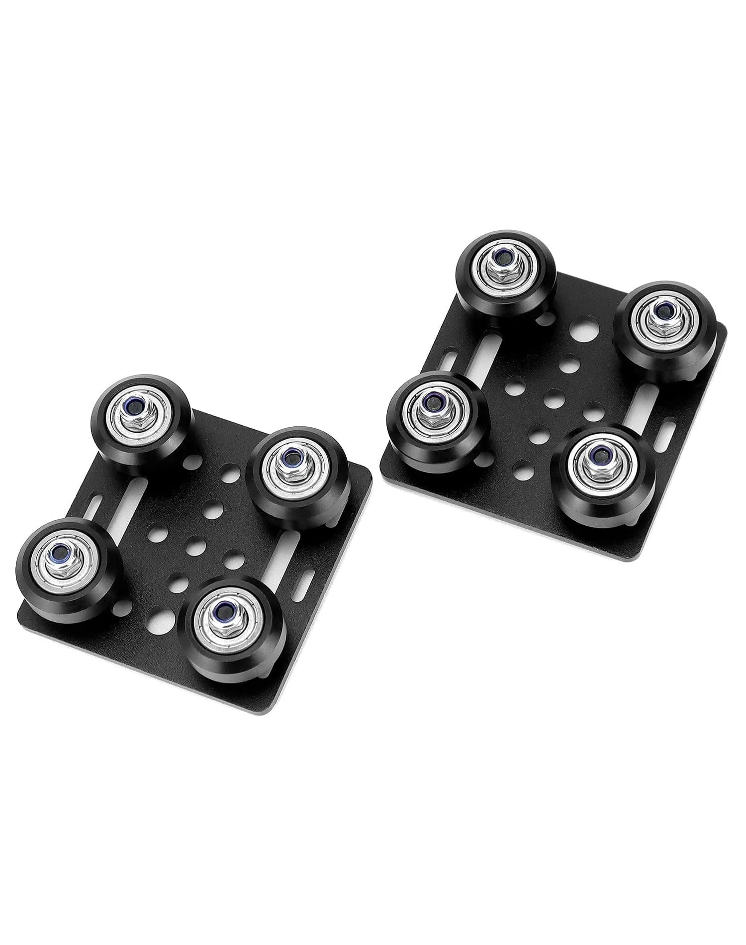 QWORK 2020V V-Wheel Plate Gantry Rod Plate with Wheel, 2 Pack, 65mm X 65mm | Compatible with 2020V Aluminum Extrusion - view 8