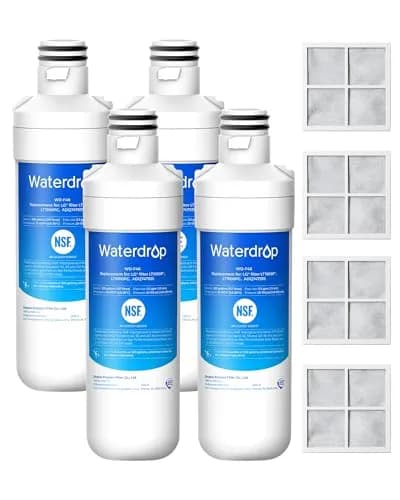 Waterdrop LT1000PC Refrigerator Water Filter and Air Filter 4 Combo | NSF Certified for Pure Water & Air thumbnail 1