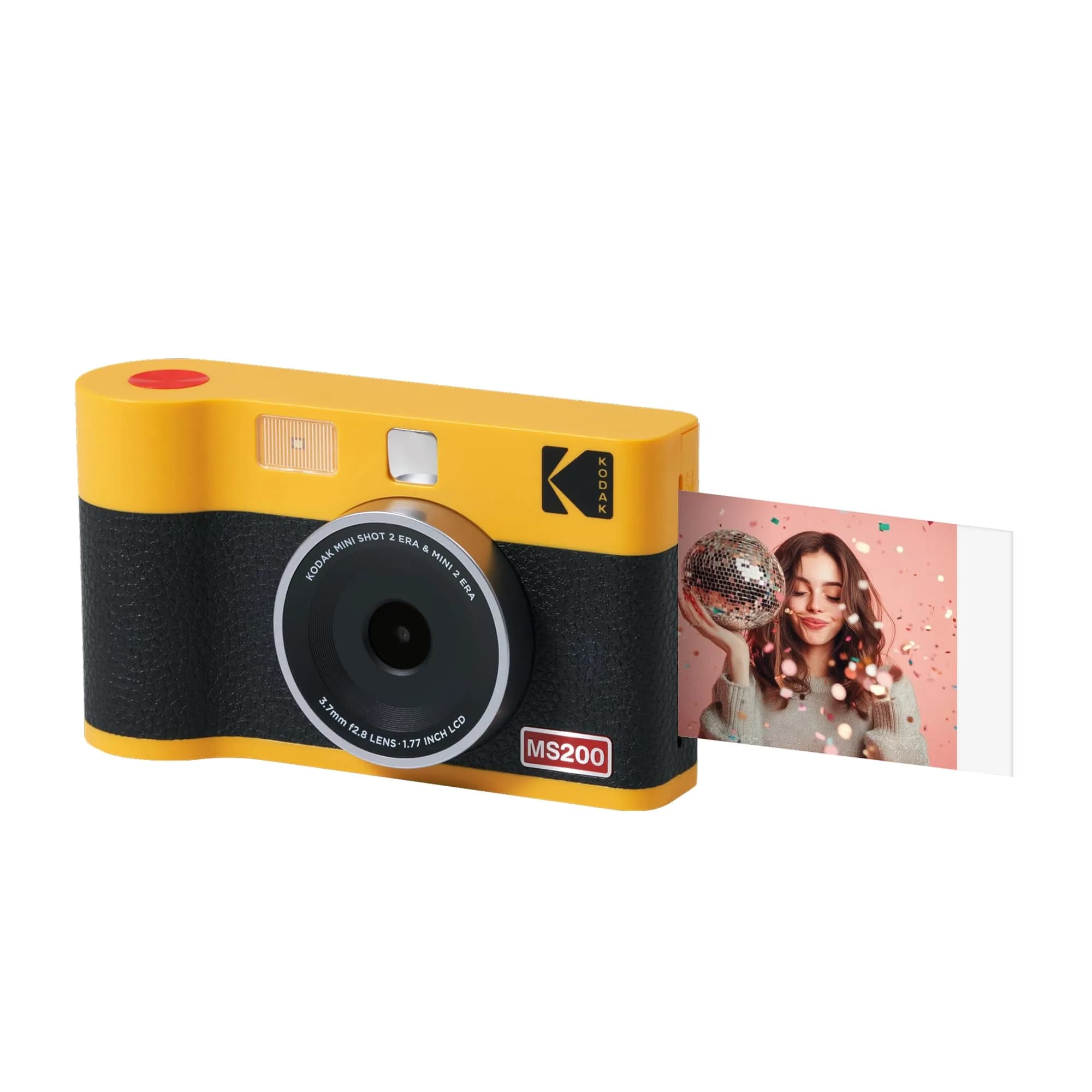 KODAK Mini Shot 2 ERA Instant Camera and Photo Printer Yellow 2-in-1 | 24Bit Color 4PASS Prints - main product image