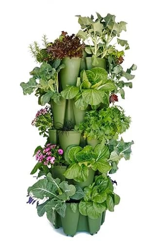 Greenstalk Large 5 Tier Vertical Garden Planter with Watering System | Grow Vegetables, Herbs & Flowers thumbnail 1