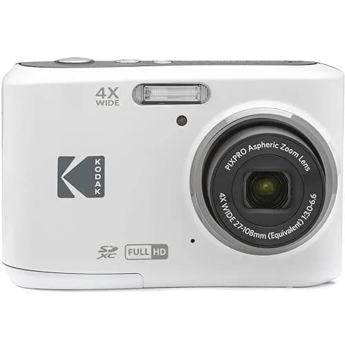 KODAK Pixpro FZ45 Digital Camera Bundle with 32GB Card, Spare Batteries, Case, White | 16 Megapixels, 4x Optical Zoom, Full HD Video thumbnail 2