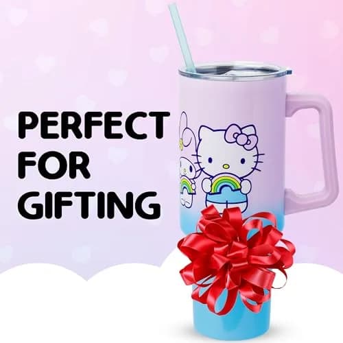 Silver Buffalo Sanrio Hello Kitty and Friends Stainless Steel Tumbler, 40oz | Double Wall Vacuum Insulated, Durable, Fits in Standard Cup Holder thumbnail 4