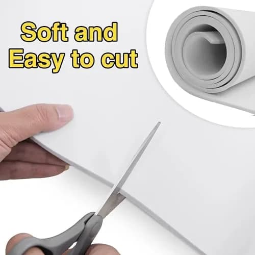 MEARCOOH White EVA Foam Sheets Roll 4mm Thick (13.9" x 59") | High Density 86kg/m3 Cosplay Craft Foam thumbnail 4