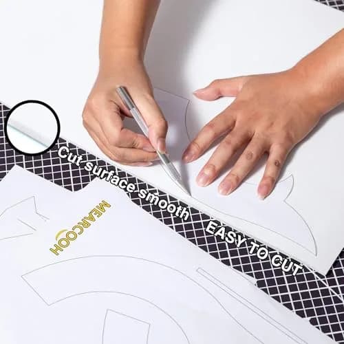 MEARCOOH White EVA Foam Sheets Roll 4mm Thick (13.9" x 59") | High Density 86kg/m3 Cosplay Craft Foam thumbnail 3