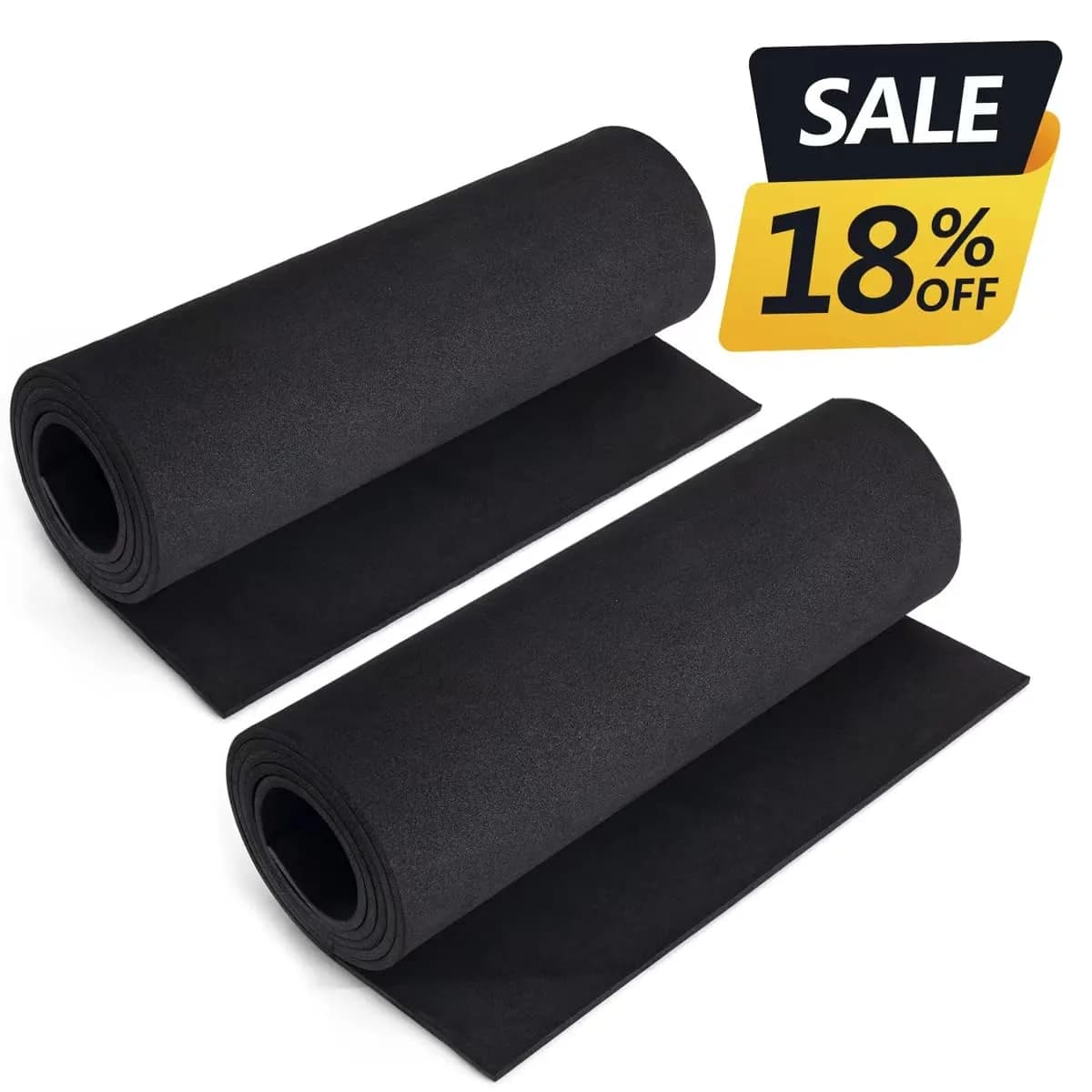 MEARCOOH Black EVA Foam Sheets Roll 2mm Thick (49" x 13.5") | High Density 86kg/m3 Craft Foam for Cosplay & DIY - view 2