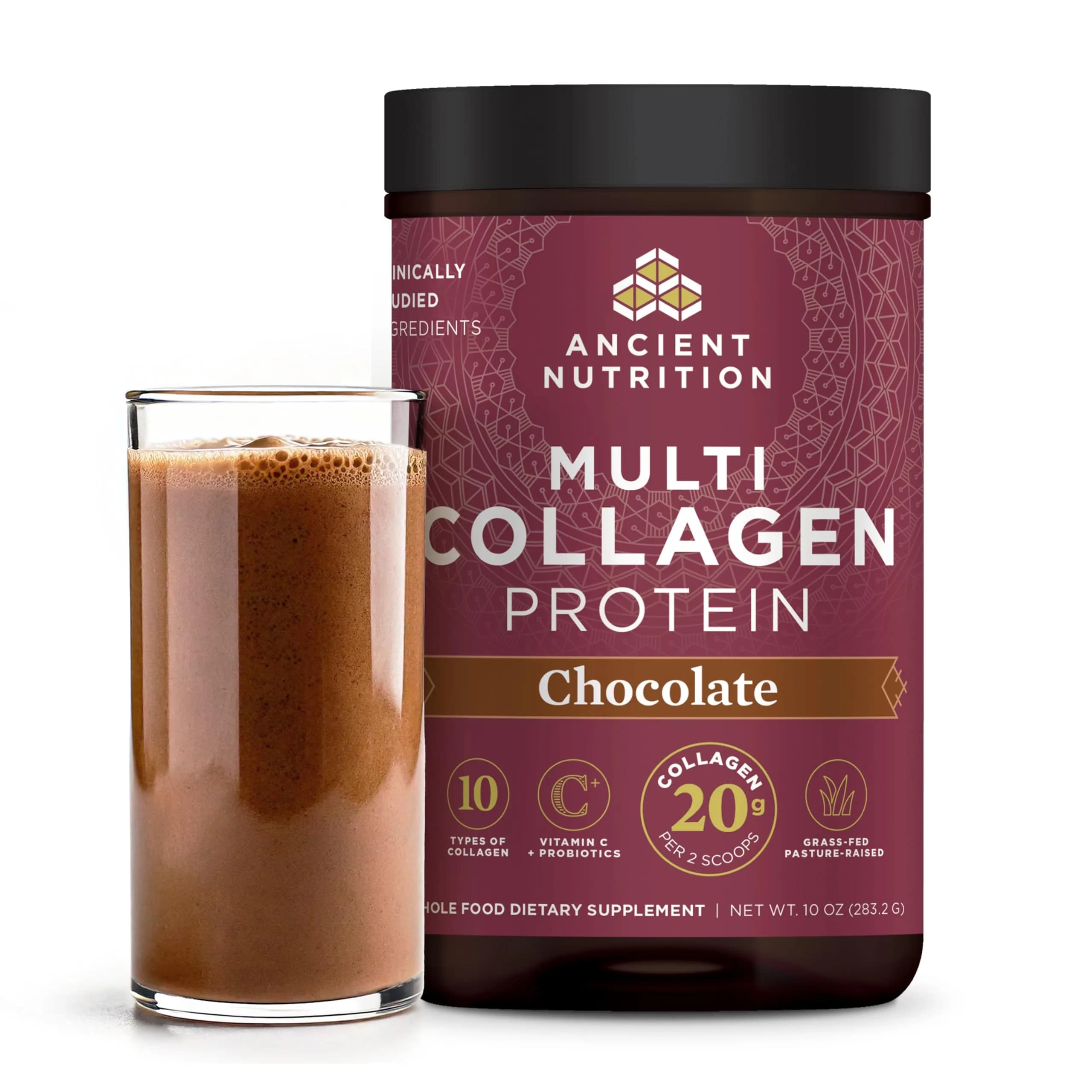 Ancient Nutrition Multi Collagen Protein Powder | 10 Types of Collagen for Hair, Skin, Nails, Joints & Gut - main product image