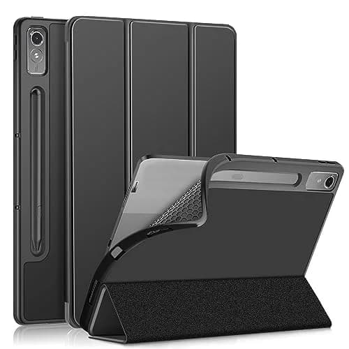 DINGGUAGUA Black Case for Lenovo Tab P12 12.7-inch (321mm) | Slim Smart Folio with Multi-Angle Stand thumbnail 1