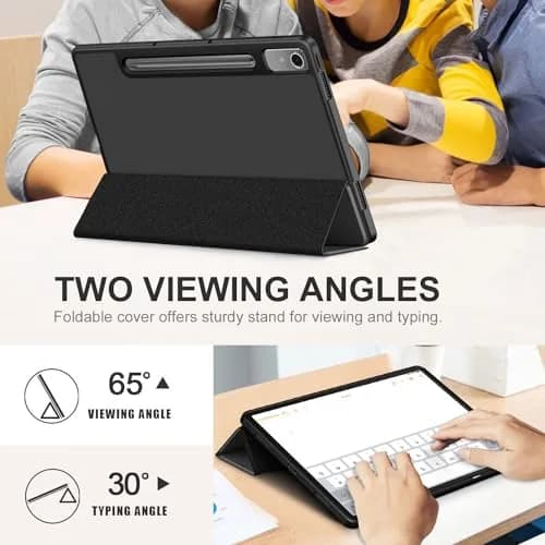 DINGGUAGUA Black Case for Lenovo Tab P12 12.7-inch (321mm) | Slim Smart Folio with Multi-Angle Stand thumbnail 4