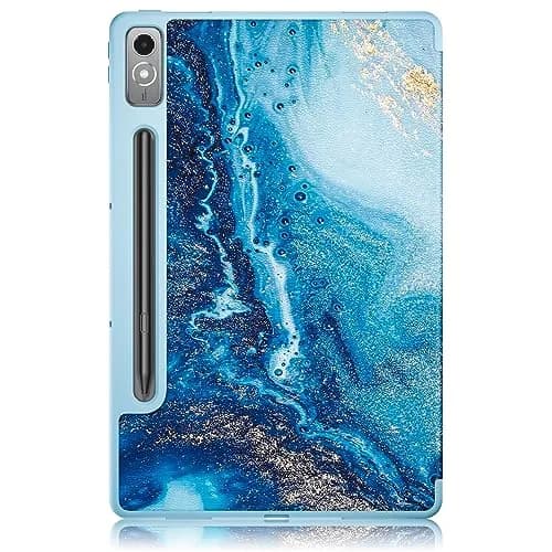 DingGuagua Sea Wave Case for Lenovo Tab P12 12.7 Inch (2023/2024) TB-370FU, Soft TPU Back Shell with Multi-Angle Stand thumbnail 7