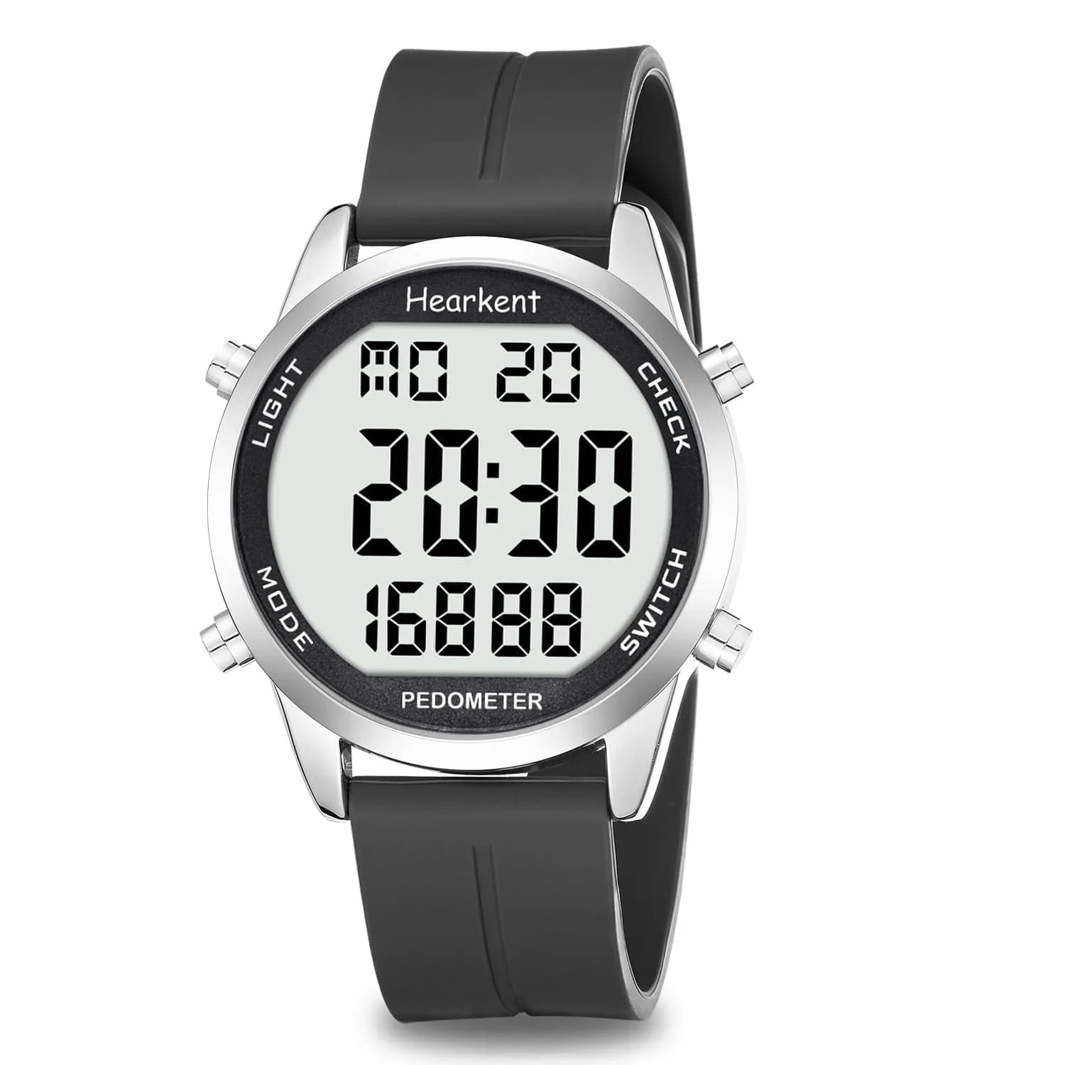 Hearkent Pedometer Watch for Walking for Senior Step Counter Watch | Waterproof, Large Display, Simple Control