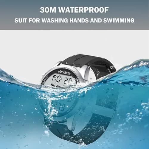 Hearkent Pedometer Watch for Walking for Senior Step Counter Watch | Simple, Waterproof, Large Display thumbnail 5