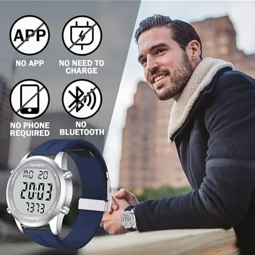 Hearkent Pedometer Watch for Walking for Senior Step Counter Watch | Simple, Waterproof, Large Display thumbnail 3