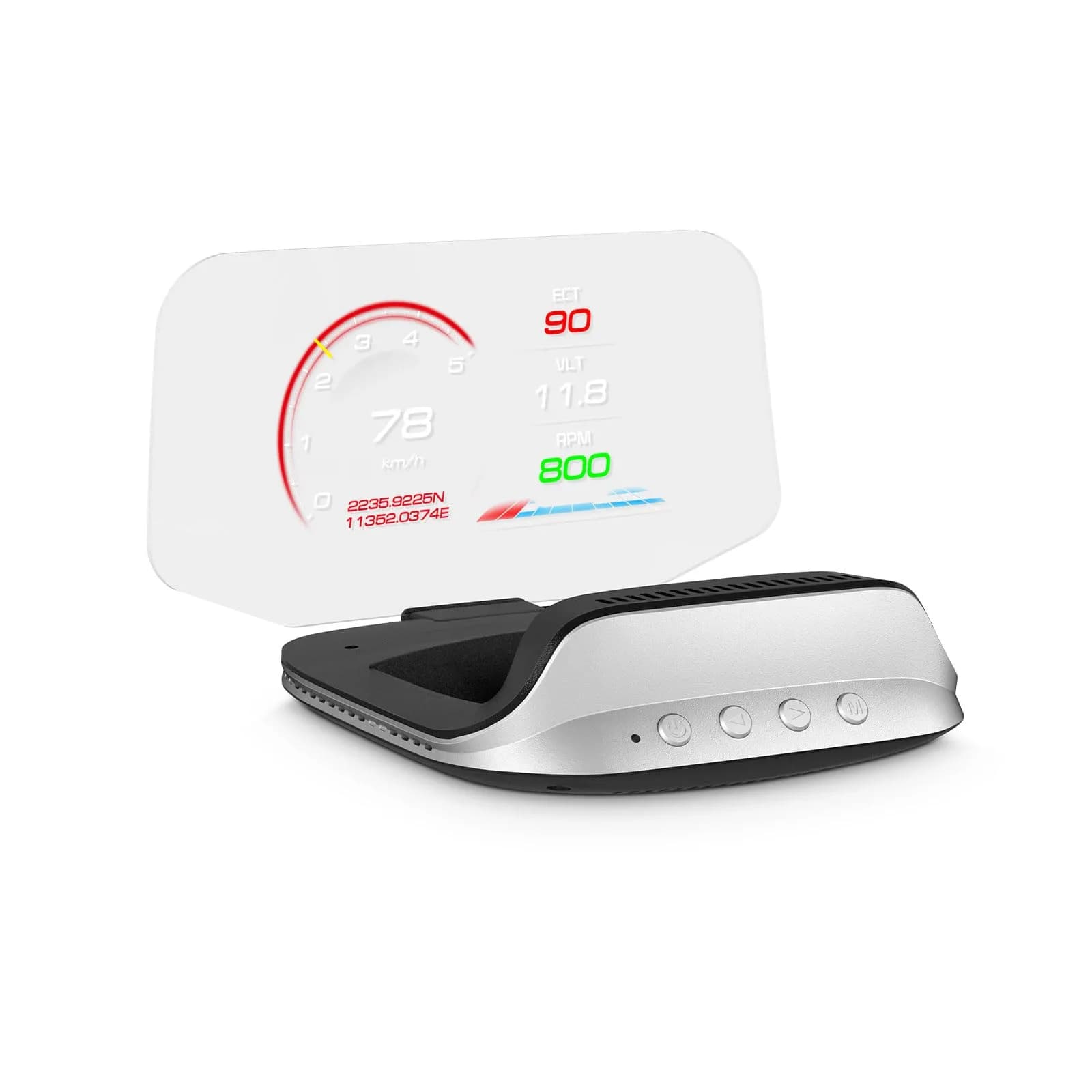 AZIJYV Heads Up Display for Cars C3 | Car Speedometer & Water Temp | Suitable for All Cars