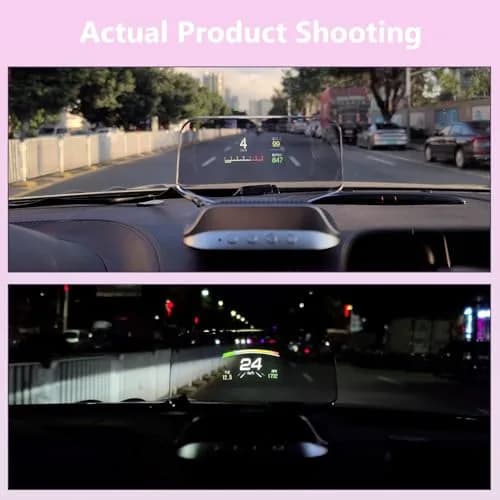AZIJYV Heads Up Display for Cars C3 | Car Speedometer & Water Temp | Suitable for All Cars thumbnail 6