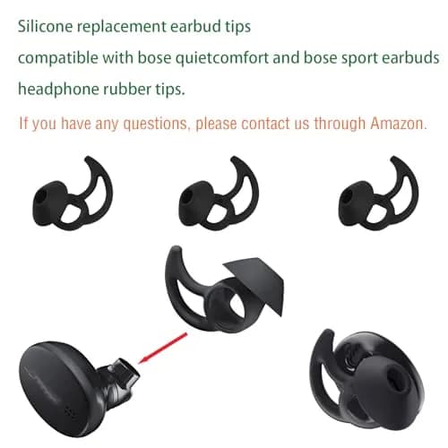 WKYMY Medium Silicone Earbud Tips Compatible with Bose QuietComfort & Sport | Reusable & Water-Washable (70-120 chars) thumbnail 4