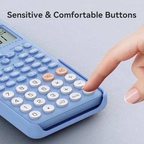 ROATEE 991MS Scientific Calculator 401 Functions | 2-Line Display, Blue, School & College Use thumbnail 5