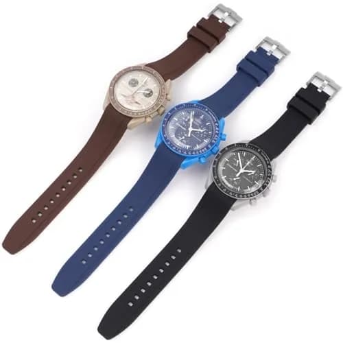 Niziruoup 20mm Silicone Watch Band Curved End No Gap | Classic Solid Pattern thumbnail 5