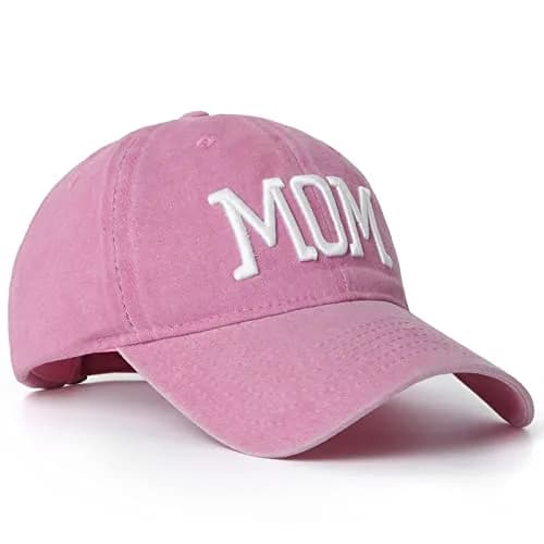 Aeonda Mom Dad Embroidered Baseball Caps Set of 2 Adjustable Cotton Hats | Pigment-Dyed Vintage Style thumbnail 7