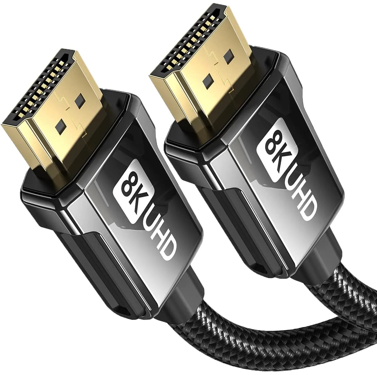 Silkland 8K HDMI 2.1 Cable 1m (3.3ft) | 48Gbps, 4K@120Hz, ARC/eARC for Soundbar — 15 Feet