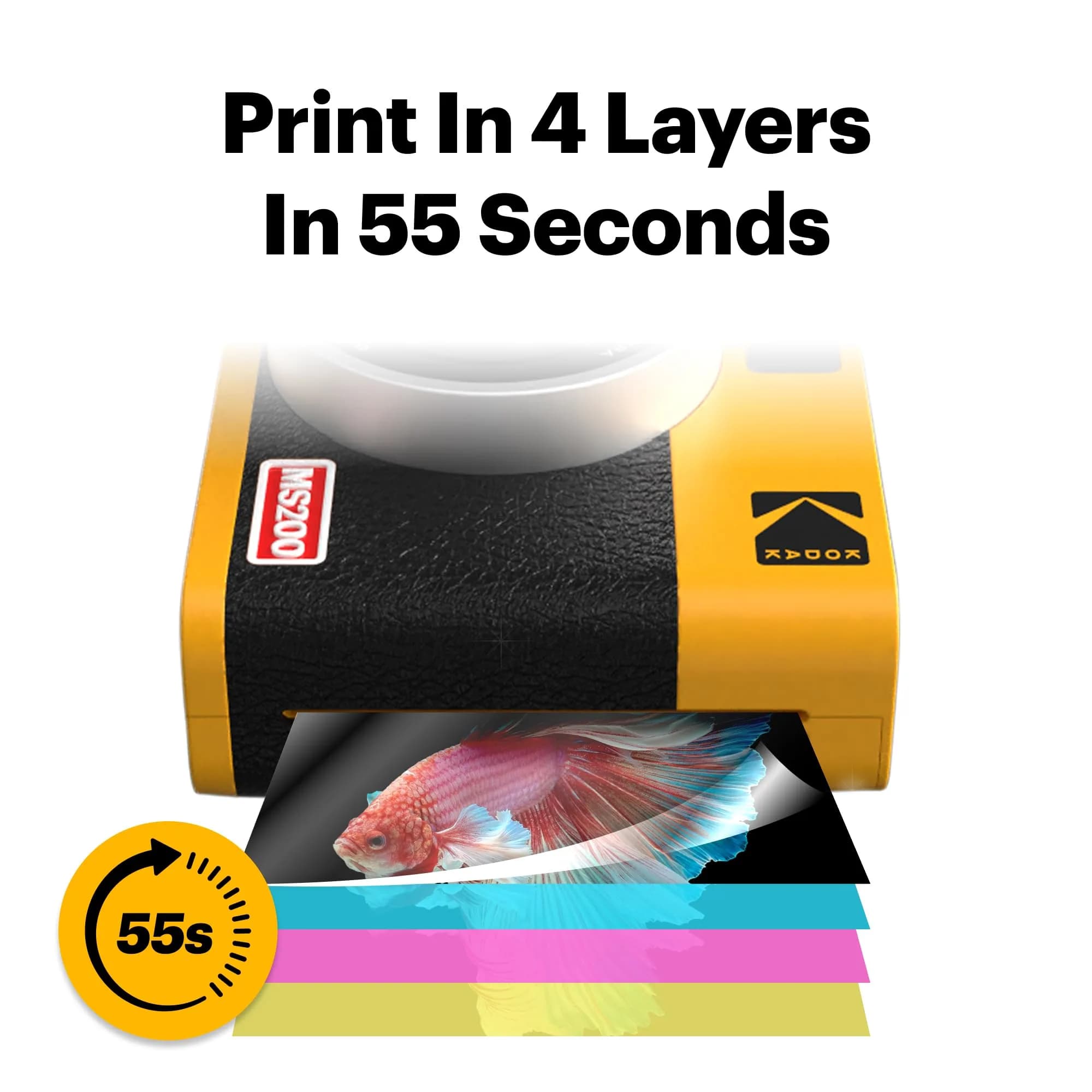 KODAK Mini Shot 2 ERA Instant Camera & Printer Bundle, Black | 2x3" Dye-Sublimation Prints - view 3
